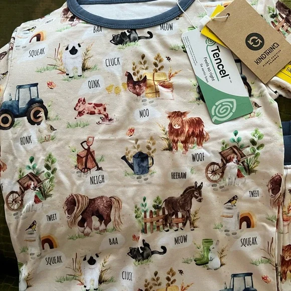 Woldwoven (kindthing) Pasture Bedtime youth pajamas - Picture 2 of 2